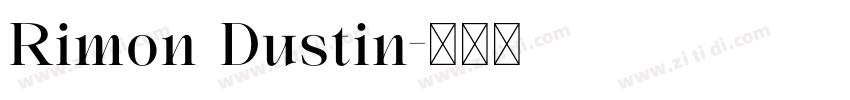 Rimon Dustin字体转换